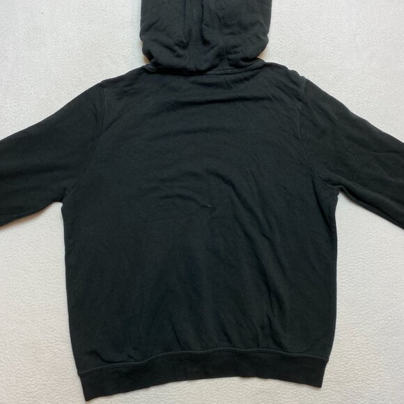 Nike Hoodie Men's L Black Swoosh Spell Out Sweatshirt Pullover High Neck Y2K - Picture 9 of 12
